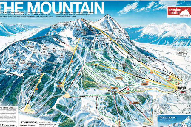 Crested Butte Mountain Resort Trail Map